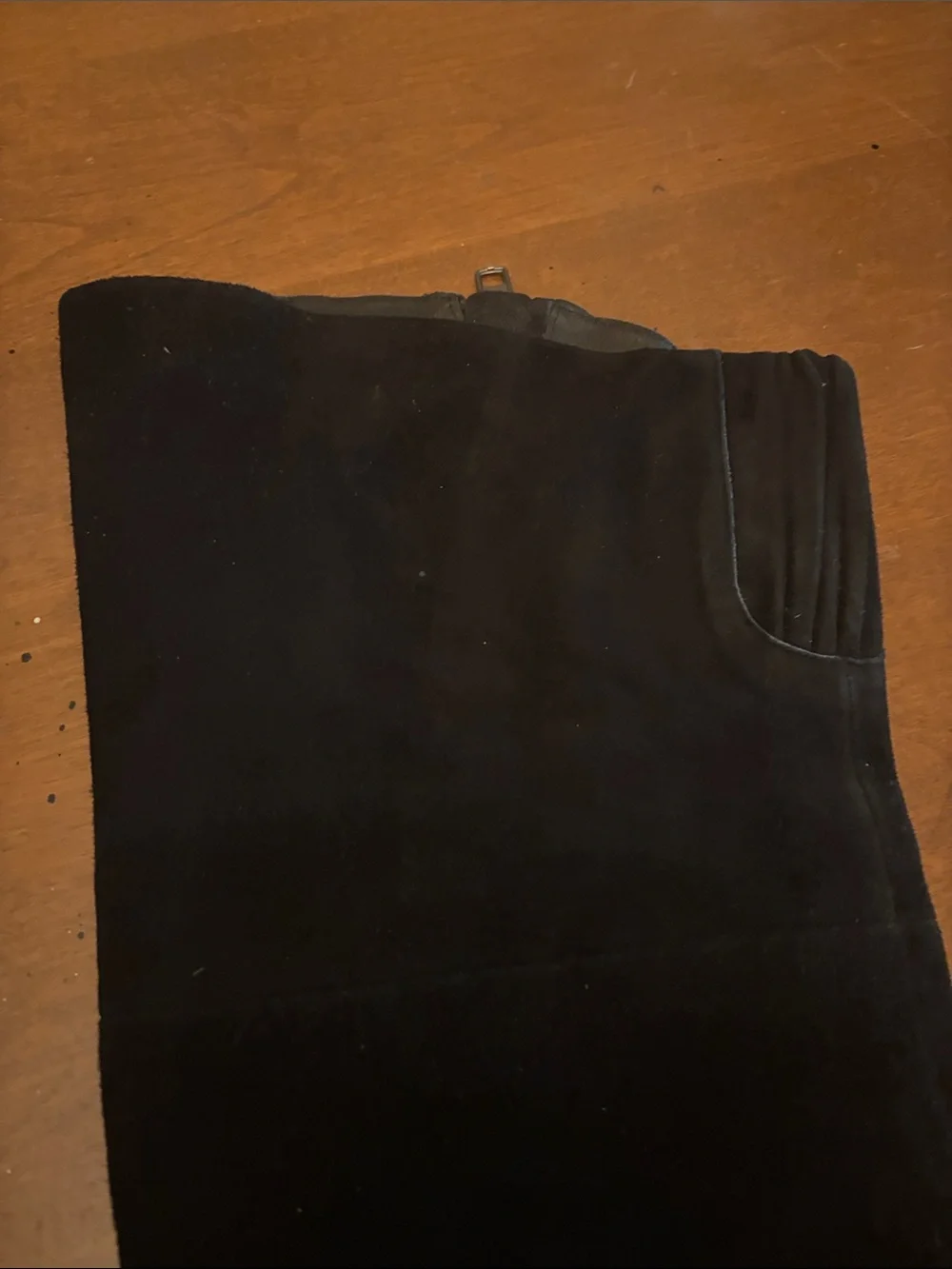 Sam Edelman S-James Black Suede Over The Knee Boots Flat Thigh High Size 9M 9